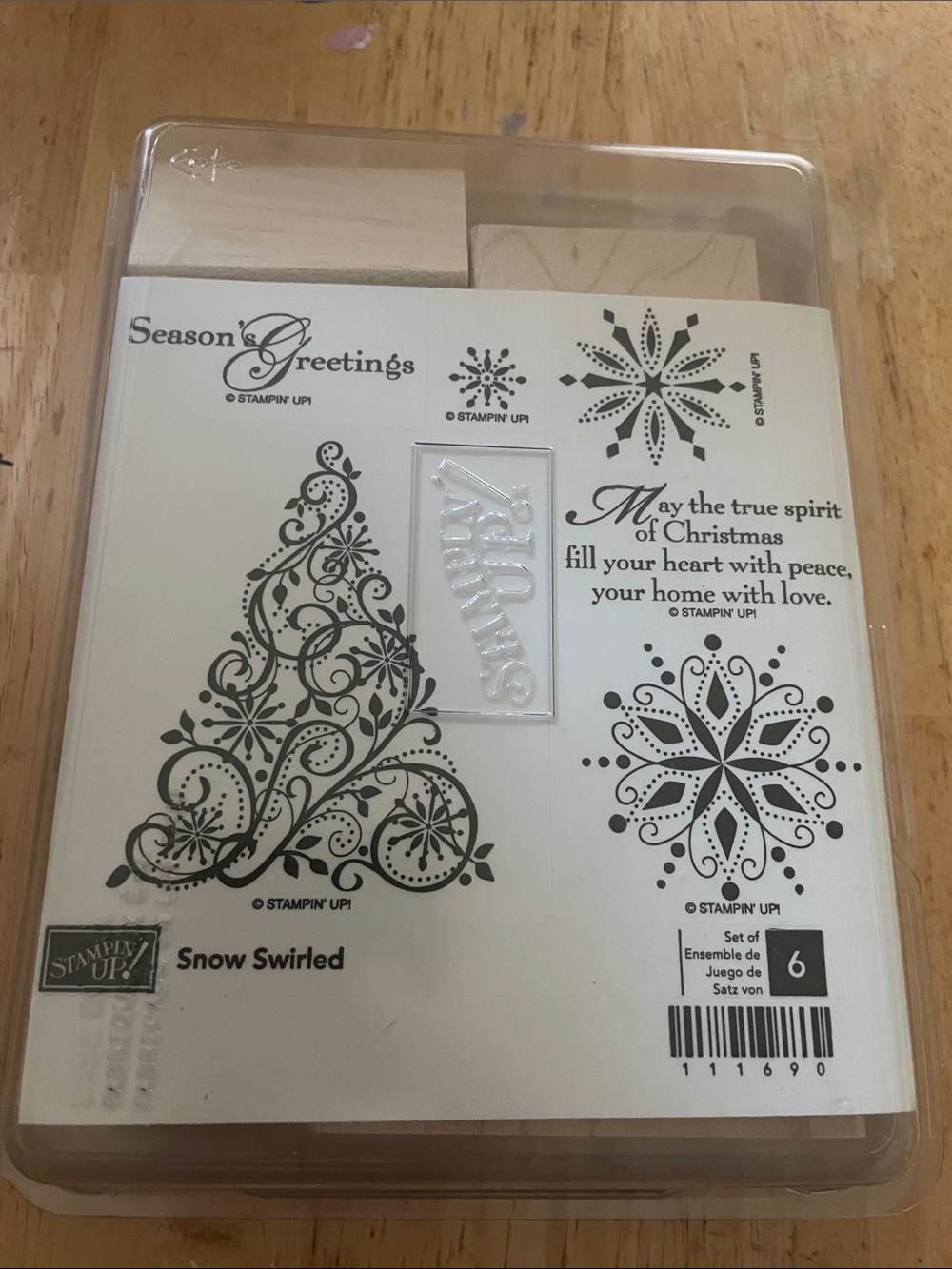Stampin' Up! Snow Swirled Stamp Set